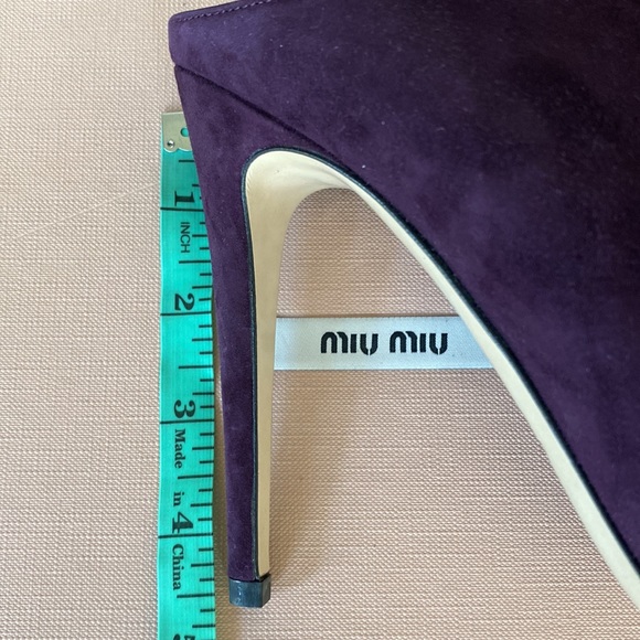 NWB Miu Miu Suede Open Toe Slingbacks - Picture 6 of 8